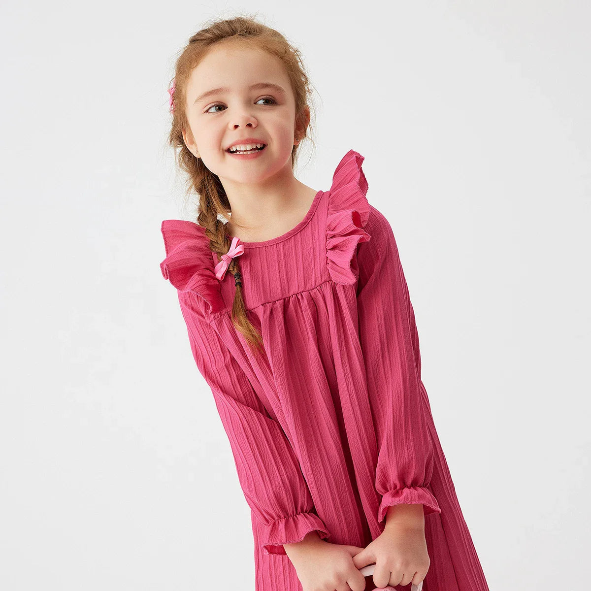 Girls' Ruffles Princess Dress: Spring/Fall Casual Party Wear
