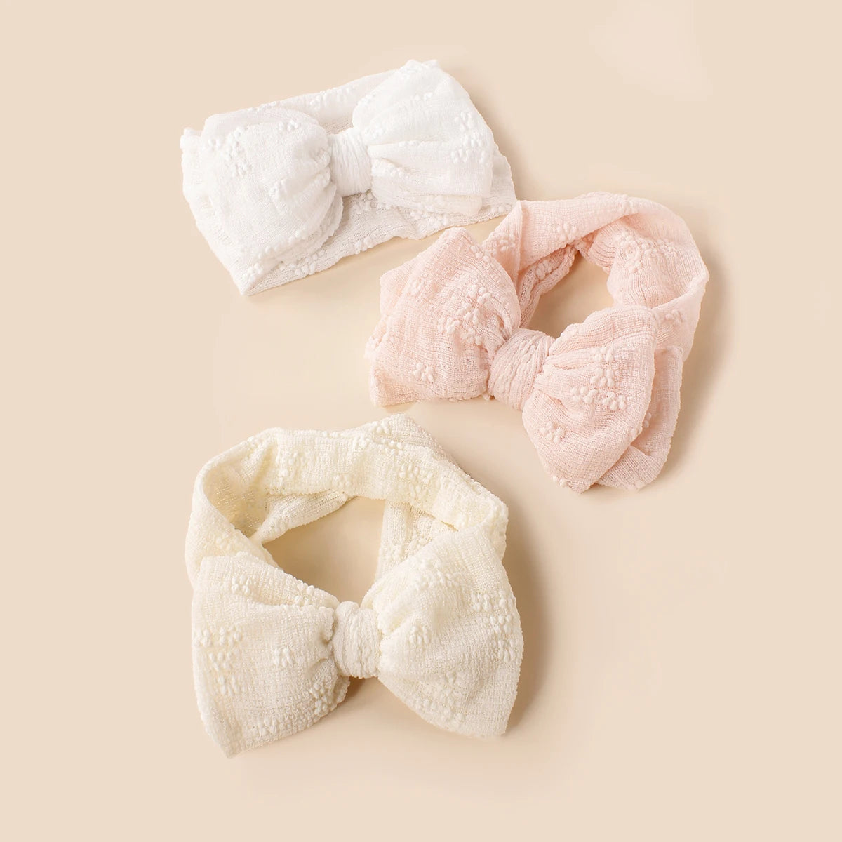 Breathable Baby Mesh Headbands: Double Bow Turban