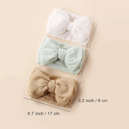 Breathable Baby Mesh Headbands: Double Bow Turban
