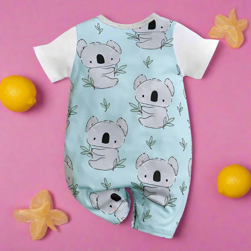 Koala Print Newborn Romper (0-18 Months)
