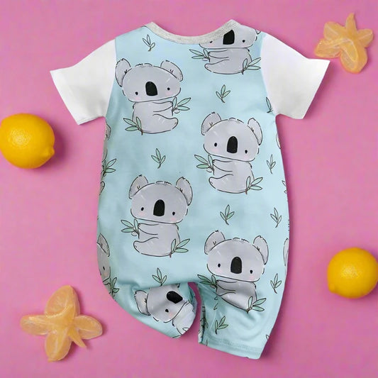 Koala Print Newborn Romper (0-18 Months)