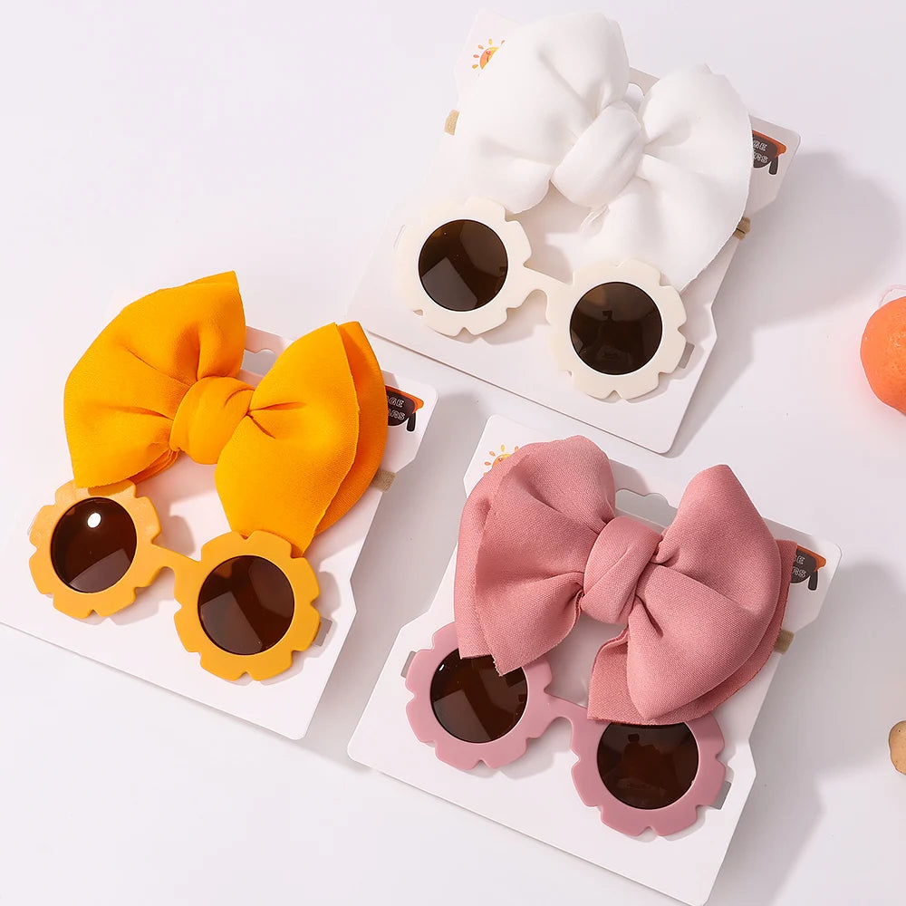 Fashion Baby Girls' Sunglasses and Hair Band Set