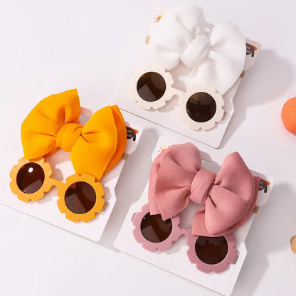 Fashion Baby Girls' Sunglasses and Hair Band Set