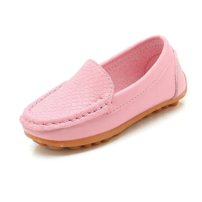 Kids' PU Leather Slip-On Moccasin Loafers