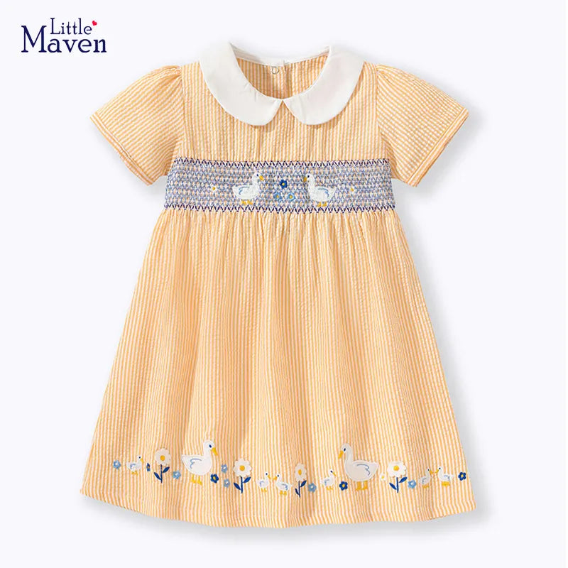 Baby Girls' Duck Applique Dress: Summer Party Wear