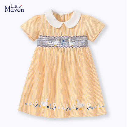 Baby Girls' Duck Applique Dress: Summer Party Wear