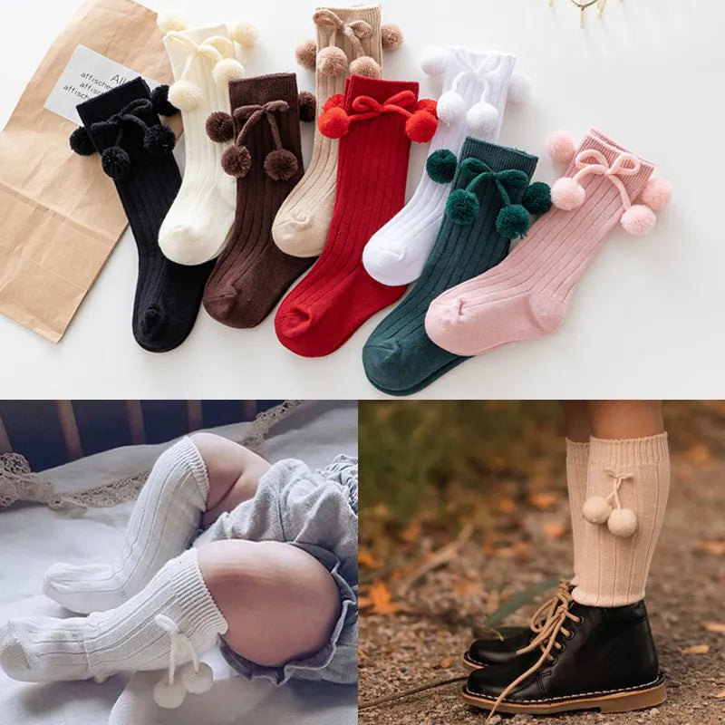 Knee High Socks for Baby Girls