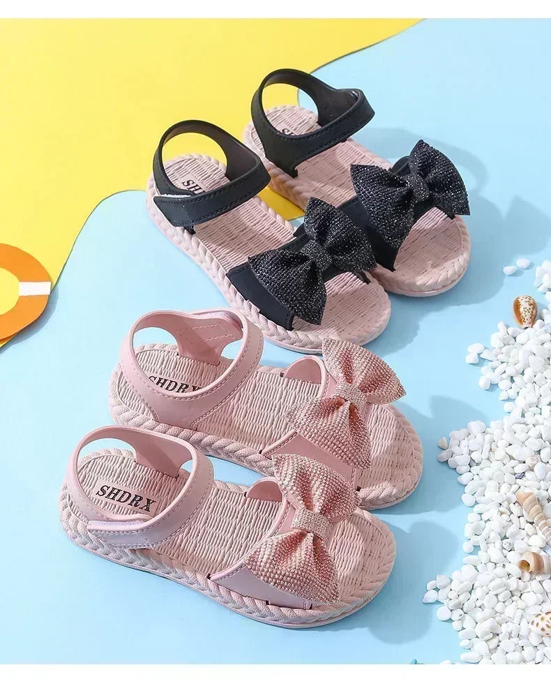 Girls' Bow Sandals: Sweet and Versatile