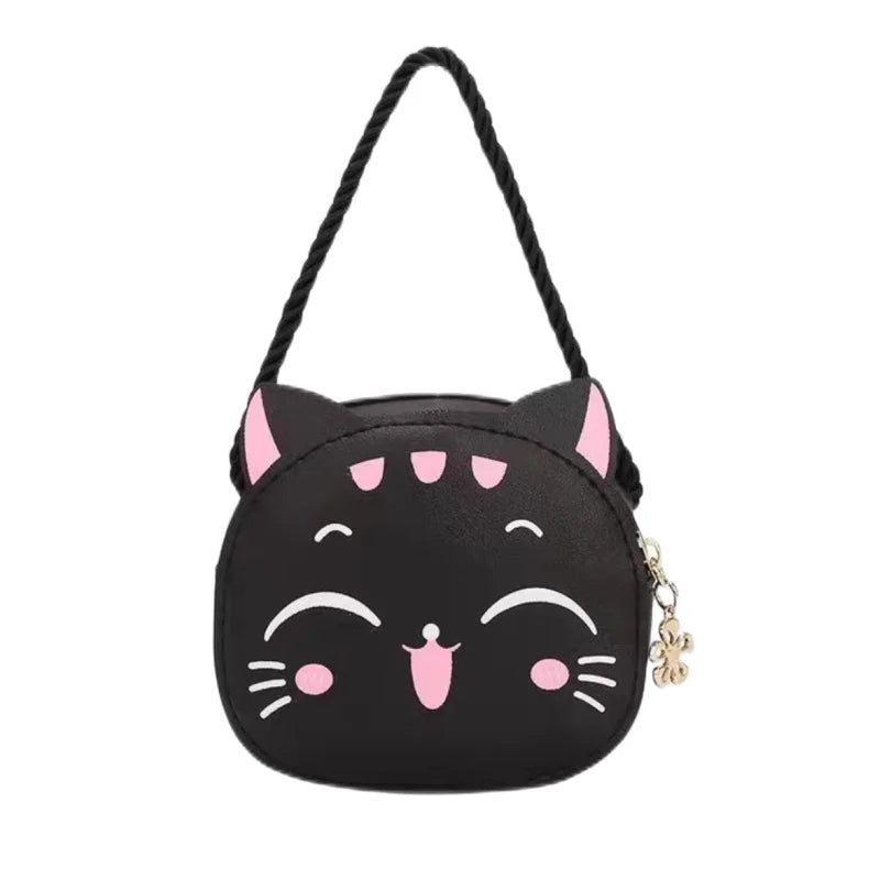 Cute Cat Crossbody Coin Bag for Kids