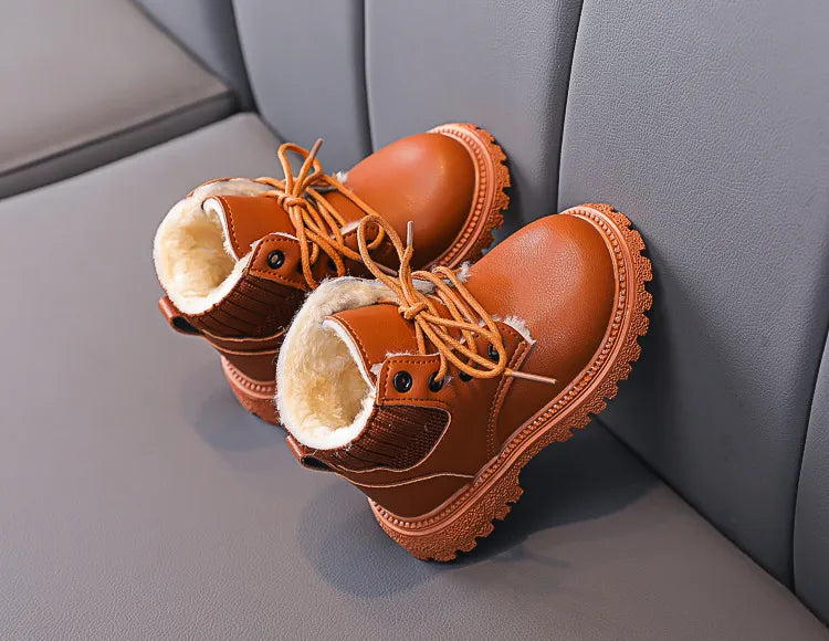 Cozy Plush Lining Snow Boots: Anti-Skid & Soft for Baby Boys/Girls