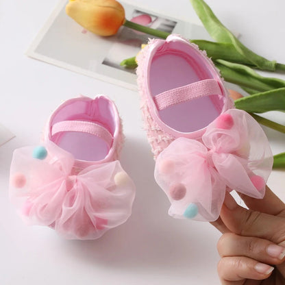 Baby Girl Bow Flower Shoes