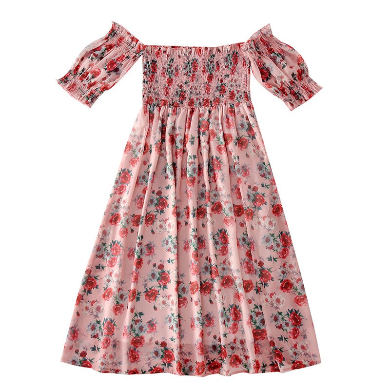 Sexy Off-Shoulder Dress Family Matching Clothes