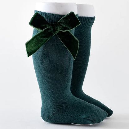 Bow Knee High Socks for Baby Girls