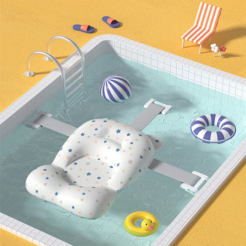 Foldable Baby Bath Support Mat: Infant Comfort Essential