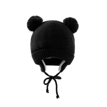 Cute Knitted Pompom Baby Hat & Glove - Winter Essential for Newborns