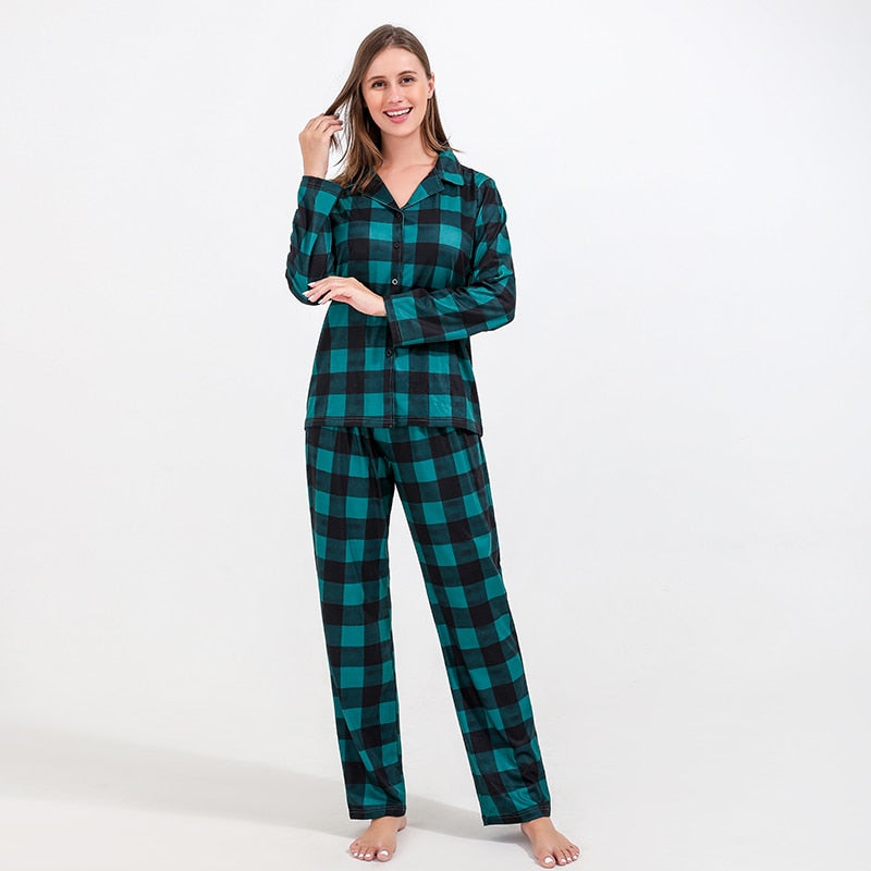 Pattern Family Matching Outfits Pajamas