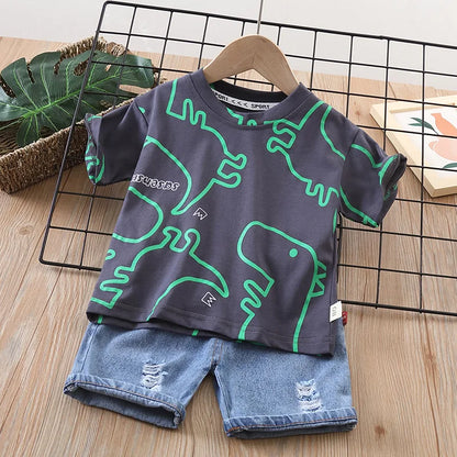 Summer Dinosaur Tracksuit for Boys