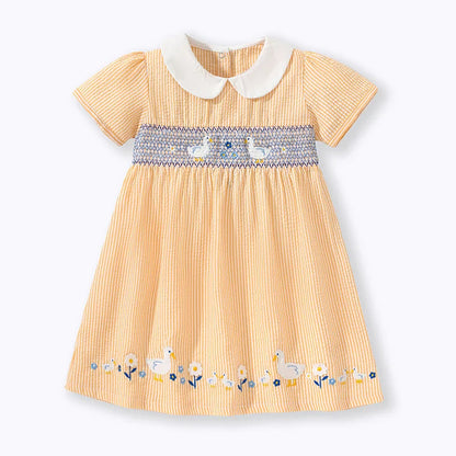 Baby Girls' Duck Applique Dress: Summer Party Wear