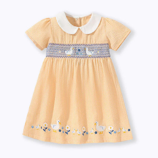 Baby Girls' Duck Applique Dress: Summer Party Wear