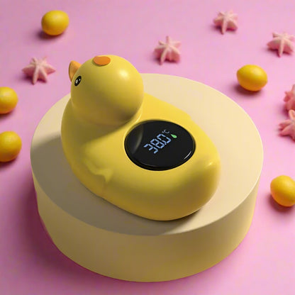 Little Yellow Duck Baby Bath Thermometer: Floating Waterproof Safety Sensor