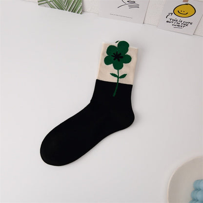 Casual Female Cute Floral Socks