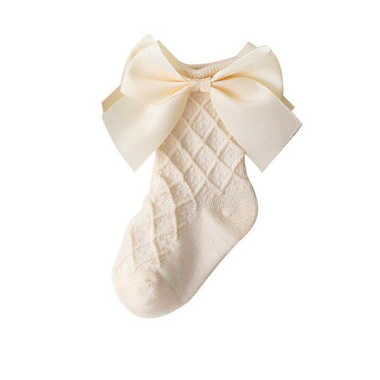Lace Flower Long Tube Socks For Children