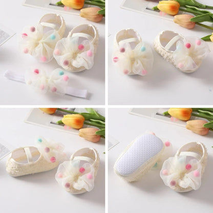Baby Girl Bow Flower Shoes