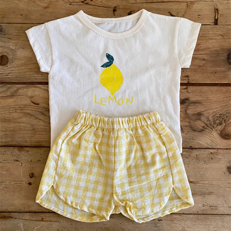 Cotton Sleeveless Baby Pajama Sets: Cartoon Homewear for Summer