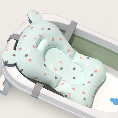 Foldable Baby Bath Support Mat: Infant Comfort Essential