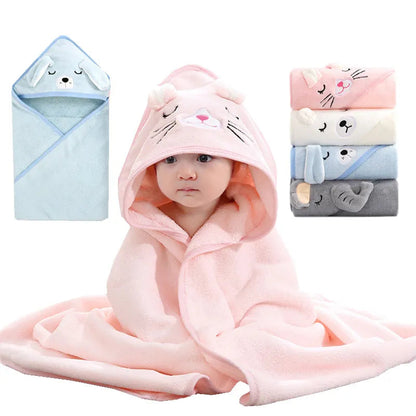 Hooded Cartoon Baby Bath Towels