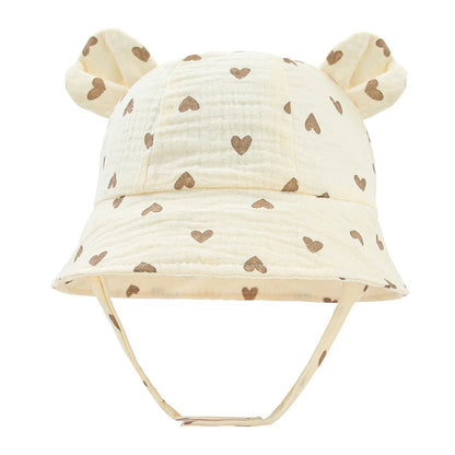 Muslin Baby Sun Hat: Cotton Bucket Hat for Girls and Boys