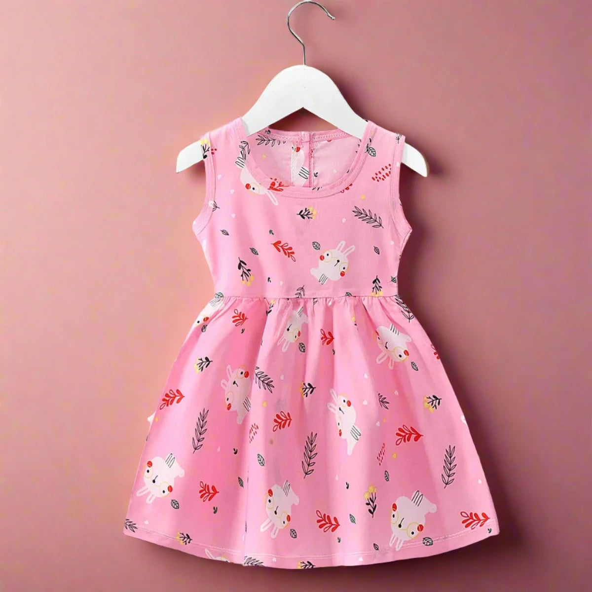 Cotton Sleeveless Flower Dress: Summer Princess Party Outfit