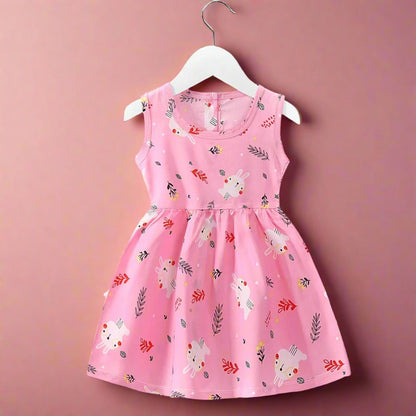 Cotton Sleeveless Flower Dress: Summer Princess Party Outfit