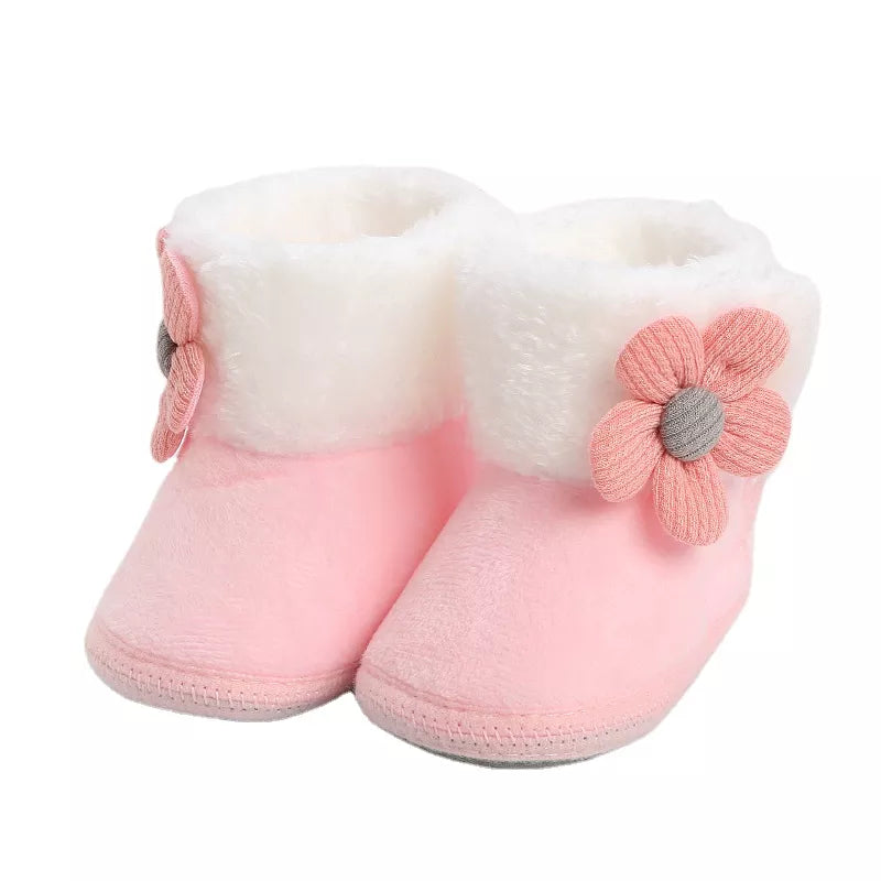 Newborn Baby First Walkers - Soft Anti-slip Crib Shoes