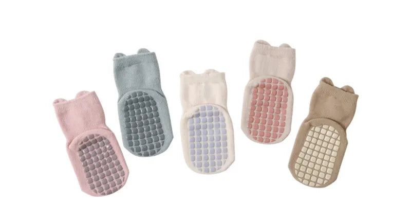 5 Pairs Anti-Slip Cartoon Baby Socks - Toddler Accessories