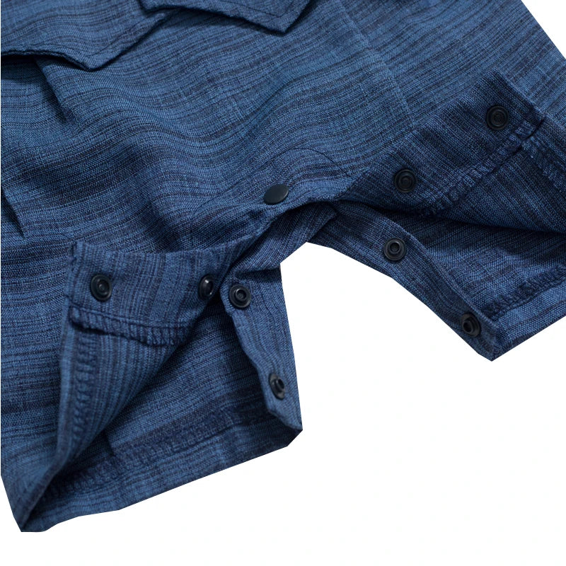 Baby Boy Cotton Romper with Gentleman Tie