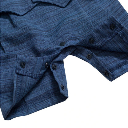 Baby Boy Cotton Romper with Gentleman Tie