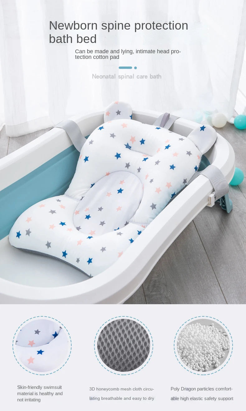 Baby Bath Support Mat - Non-Slip & Comfortable