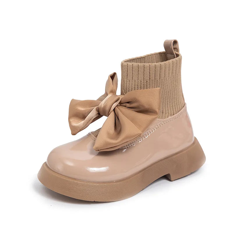 Girls Sock Boots: Elegant and Non-slip School Shoes
