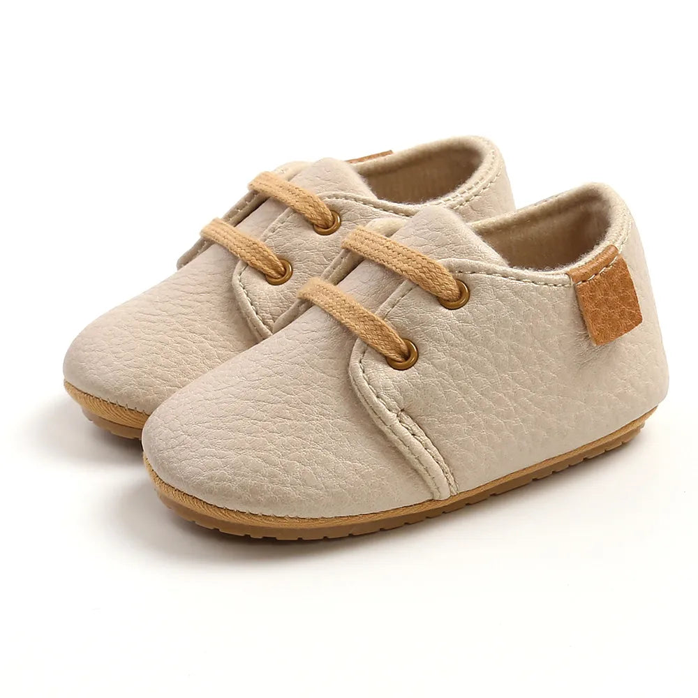 New Retro Leather Baby Shoes - Multicolor Toddler Moccasins