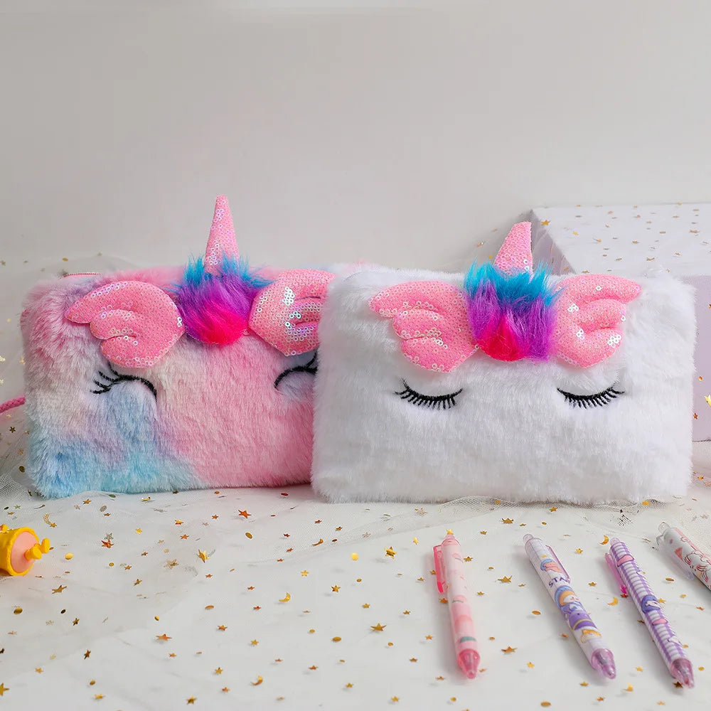 Plush Unicorn Shoulder Bag