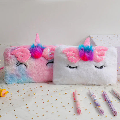Plush Unicorn Shoulder Bag