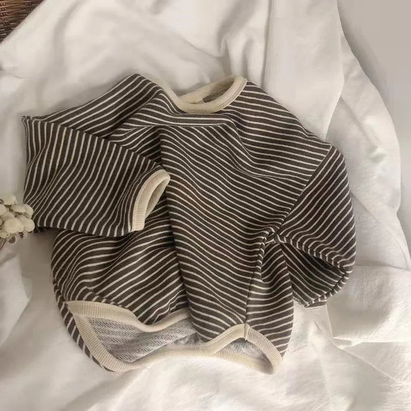 Cotton Striped Long Sleeve T-shirt - Kids 1-8T