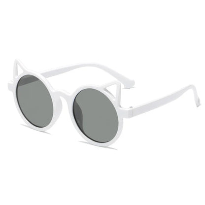 Cat-Ear Shaped Kids Sunglasses: Fashionable UV Protection