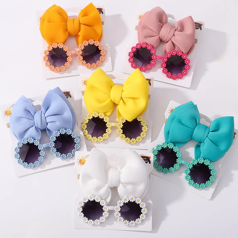 Fashion Baby Girls' Sunglasses and Hair Band Set