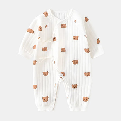 Cotton Newborn Onesie for 0-6M Babies