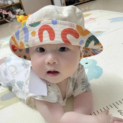 Double-Sided Kids Bucket Hat: Cute and Versatile Sun Protection
