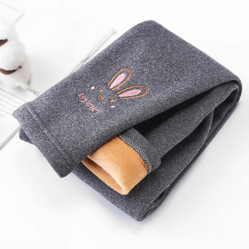 Cute Rabbit Leggings - Warm & Cozy for Girls (Autumn/Winter)
