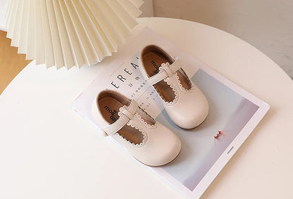 Princess T-Strap Leather Flats: Sweet Retro Dress Shoes