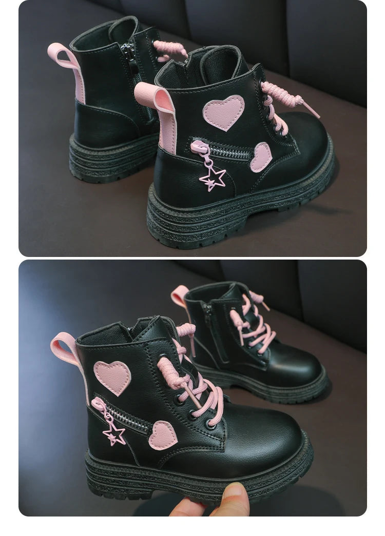 Chic Pink Rubber Boots for Fashionable Little Princesses